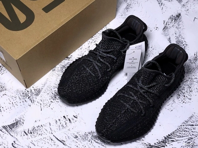 V2 Static 350 Black FU9007 Boost Adidas - (Reflective) Yeezy 0724